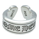 クロムハーツ Chrome Hearts サイズ:19号 LG SCROLL LABEL ラージスクロールラベル シルバーリング(シルバー 19.63g)【507052】【SJ02】【小物】【中古】bb420#rinkan*B