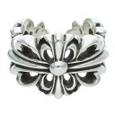 クロムハーツ Chrome Hearts サイズ:7.5号 DBL FLRL CRS ダブルフローラルクロス シルバーリング(シルバー 10.45g)【407052】【SS07】【小物】【中古】bb377#rinkan*B