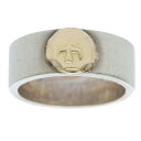 ゴローズ goro's サイズ:17号 平打ち リング(シルバー×ゴールド 9.47g)【117052】【HJ08】【小物】【中古】bb410#rinkan*B