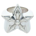 クロムハーツ Chrome Hearts サイズ:21号 STR LRG ラージスター シルバーリング(シルバー 50.82g)【807052】【OM10】【小物】【中古】bb205#rinkan*B