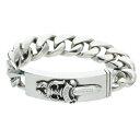 クロムハーツ Chrome Hearts サイズ:11LINK ID DAGGER ダガーIDクラシックリンク オールドシルバーブレスレット(シルバー 101.47g)【507052】【SS07】【小物】【中古】bb377#rinkan*B