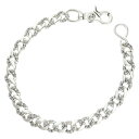 クロムハーツ Chrome Hearts サイズ:ロング FANCY LONG-1 1クリップロングファンシー シルバーウォレットチェーン(シルバー 231.05g)【407052】【OM10】【小物】【中古】bb379#rinkan*B