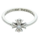 クロムハーツ Chrome Hearts サイズ:4号 BUBBLEGUM CH PLS DIA バブルガムCHプラス 1ダイヤ シルバーリング(シルバー×クリア 1.39g)【507052】【SJ02】【小物】【中古】bb396#rinkan*B