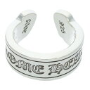 クロムハーツ Chrome Hearts サイズ:22号 LG SCROLL LABEL ラージスクロールラベル シルバーリング(シルバー 19.96g)【607052】【GZ11】【小物】【中古】bb212#rinkan*B