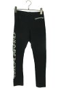 クロムハーツ Chrome Hearts サイズ:S ロゴプリントレギンスロングパンツ(ブラック)【407052】【GZ11】【レディース】【中古】bb162#rinkan*B