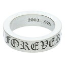 クロムハーツ Chrome Hearts サイズ:17.5号 6mm SPACER FOREVER 6mmスペーサーフォーエバー シルバーリング(シルバー 12.06g)【807052】【GZ11】【小物】【中古】bb317#rinkan*B