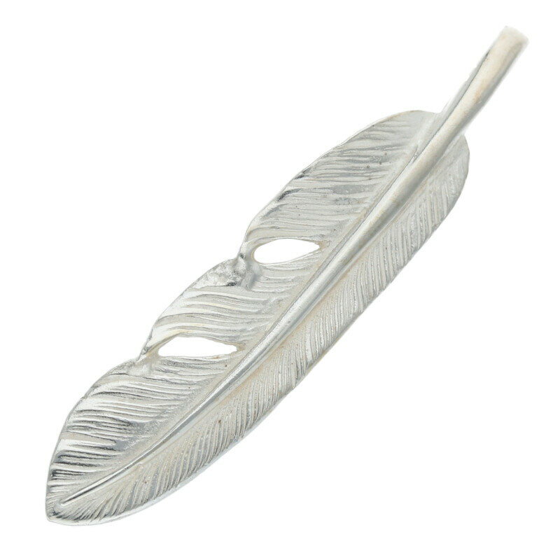 ゴローズ goro's　サイズ:小 SVフェザー 小 右向き ネックレストップ(シルバー 1.46g)【017052】【HJ08】【小物】【中古】bb395#rinkan*B