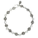 クロムハーツ Chrome Hearts NO1 BALL #1クロスボール シルバーブレスレット(シルバー 50.38g)【707052】【SS07】【小物...