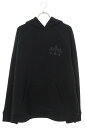 クロムハーツ Chrome Hearts サイズ:XL 7-11 HOODIE バックCHロゴクロス刺繍プルオーバーパーカー(ブラック)【607052】【SS0...