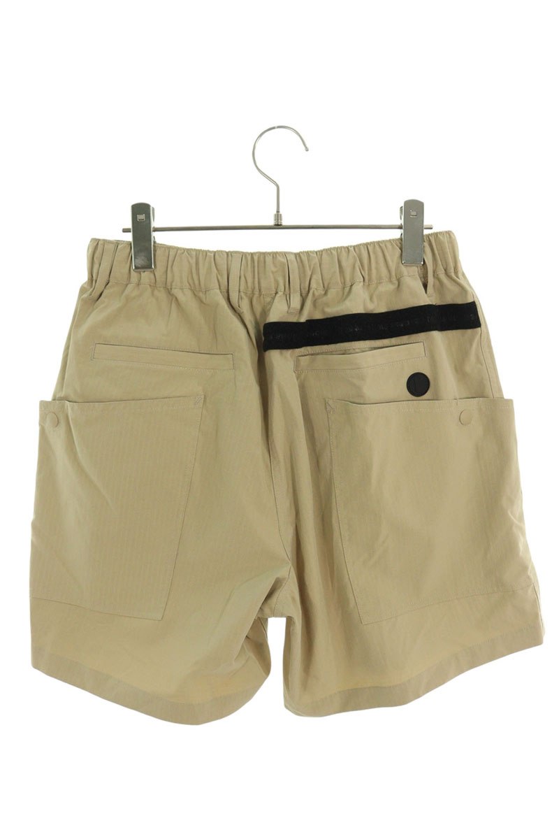 レノマ renoma　サイズ:M STP-1-017 ロゴ刺繍ナイロンカーゴハーフパンツ(ベージュ)【807052】【BS99】【メンズ】【中古】bb78#rinkan*B
