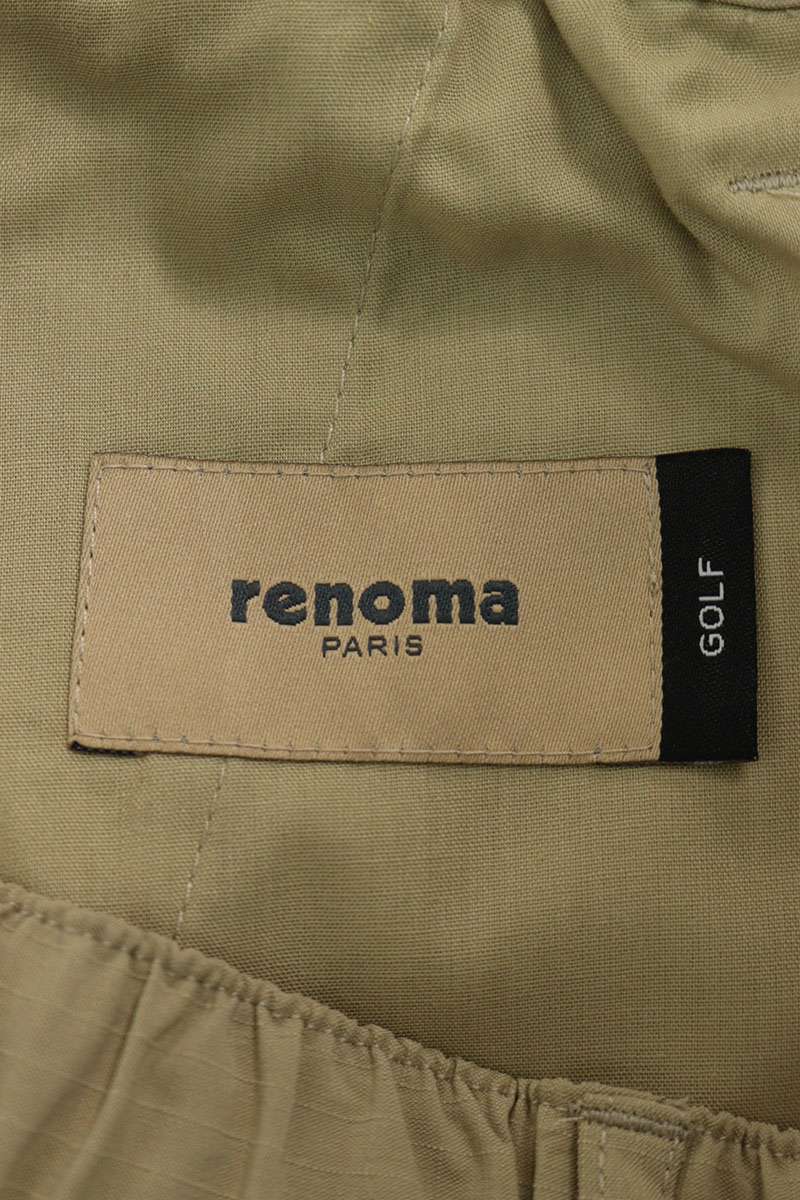 レノマ renoma　サイズ:M STP-1-017 ロゴ刺繍ナイロンカーゴハーフパンツ(ベージュ)【807052】【BS99】【メンズ】【中古】bb78#rinkan*B