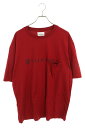 タカヒロミヤシタザソロイスト TAKAHIROMIYASHITA TheSoloIst サイズ:44 25SS sc.0004SS25 oversized s s tee plainsongオーバーサイズTシャツ(レッド)【907052】【BS99】【メンズ】【中古】bb51#rinkan*B