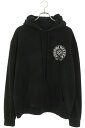 クロムハーツ Chrome Hearts サイズ:M SWTSHRT PLVR LTD 東京限定ホースシューバックプリントプルオーバーパーカー(ブラック×ホワイト)【717052】【GZ11】【メンズ】【中古】bb428#rinkan*B