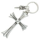 クロムハーツ Chrome Hearts CH CRS LG&No5 DGGR ラージクロス#5ダガーキーリング シルバーキーリング(シルバー 54.06g)【117052】【SS07】【小物】【中古】bb334#rinkan*C