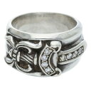 クロムハーツ Chrome Hearts サイズ:11.5号 DAGGER P DMND ダガー アフターPAVEダイヤ シルバーリング(シルバー×クリア 13.37g)【517052】【GZ11】【小物】【中古】bb389#rinkan*B