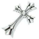 クロムハーツ Chrome Hearts DBL CH CRS LRG ラージダブルCHクロス ペンダント シルバーネックレストップ(シルバー 91.03g)【907052】【SS07】【小物】【中古】bb377#rinkan*B