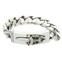 クロムハーツ Chrome Hearts サイズ:11LINK ID DAGGER ダガーIDクラシックリンク オールドシルバーブレスレット(シルバー 103.73g)【017052】【SJ02】【小物】【中古】bb92#rinkan*B