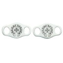 クロムハーツ Chrome Hearts SHOELACE SET シューレース 2個セットV1ホースシューシューレース(シルバー 総重量7.65g)【717...