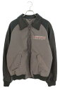 ルイヴィトン LOUISVUITTON サイズ:50 23AW RM232 BQV HPL85E アームモノグラムレザー切替バーシティーブルゾン(グレー×ブラック)【017052】【BS99】【メンズ】【中古】bb411#rinkan*S