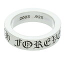 クロムハーツ Chrome Hearts サイズ:17.5号 6mm SPACER FOREVER 6mmスペーサーフォーエバー シルバーリング(シルバー 11.68g)【217052】【OS06】【小物】【中古】bb33#rinkan*B