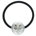 クロムハーツ Chrome Hearts HAIRBAND BSフレアボタンヘアゴム シルバーコンチョ(シルバー 総重量19.24g)【117052】【GZ1...