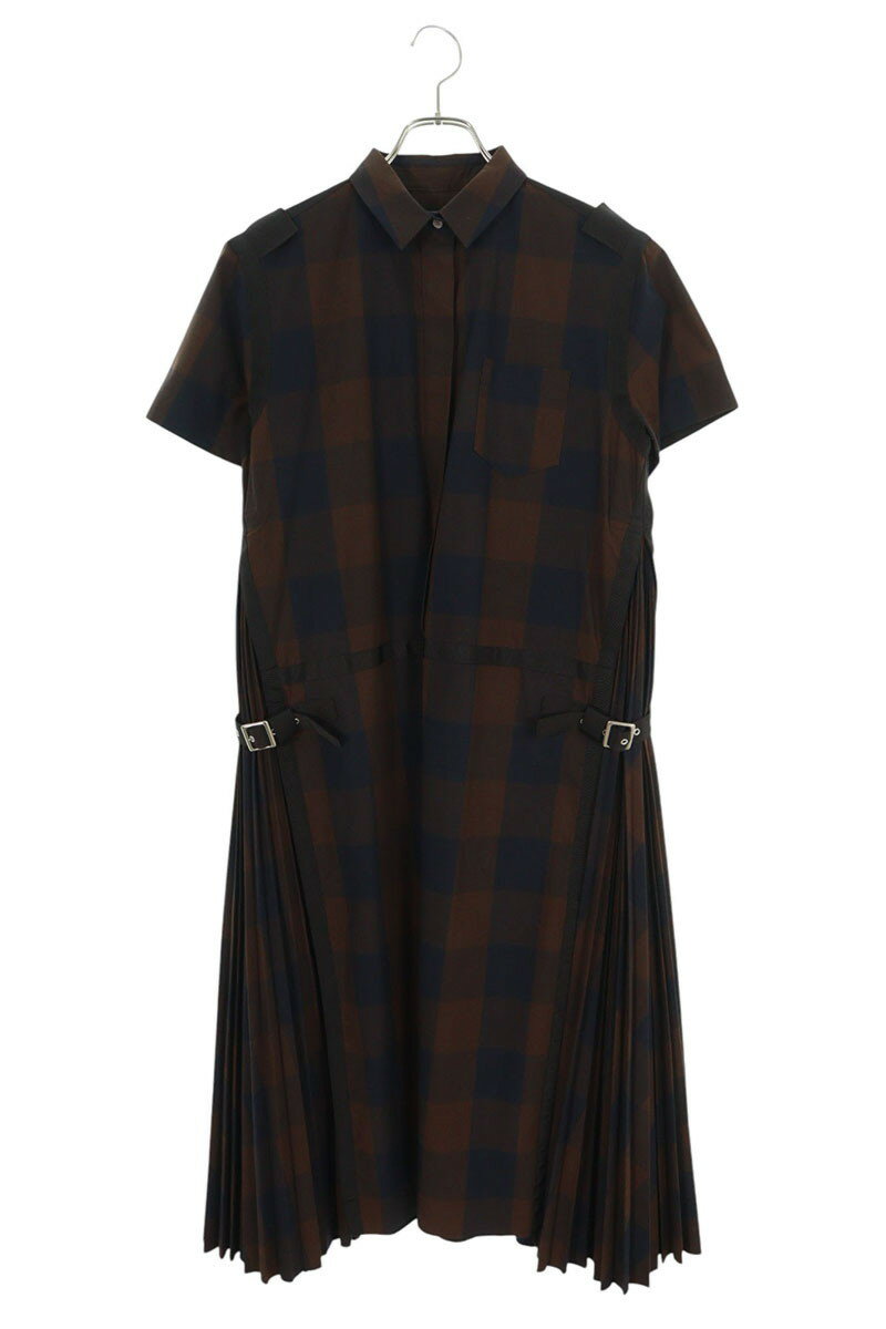 【税関/送料込】Sacai ★ チェック柄 ミディアムワンピース 楽天市場】sacai ワンピース(柄チェック)(ワンピース