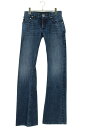 クロムハーツ Chrome Hearts サイズ:26インチ DNM PANTS デニムパンツ クロスボタンフレアデニムパンツ(インディゴ×シルバー)【9070...