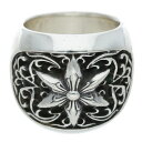クロムハーツ Chrome Hearts サイズ:19号 CLSSC OVAL STAR クラシックオーバルスター シルバーリング(シルバー 40.95g)【417052】【OM10】【小物】【中古】bb177#rinkan*B