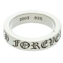 クロムハーツ Chrome Hearts サイズ:22.5号 6mm SPACER FOREVER 6mmスペーサーフォーエバー シルバーリング(シルバー 11.59g)【517052】【OS06】【小物】【中古】bb187#rinkan*B