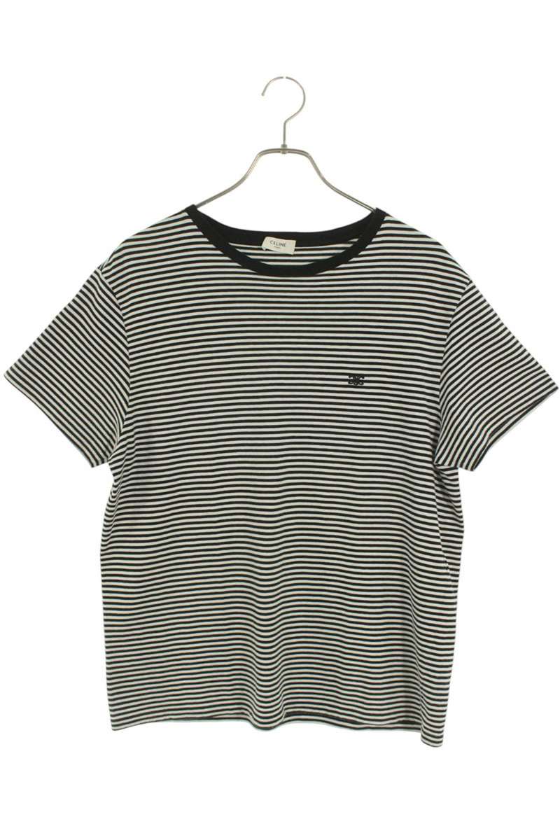 セリーヌ☆ロングTシャツ トリオンフ ボーダー ボートネック 10519-250708-0006_1.jpg
