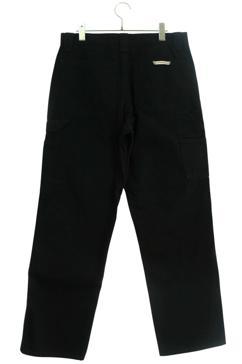 クロムハーツ Chrome Hearts　サイズ:32インチ CARPENTER DOUBLE KNEE カーペンターロングパンツ(ブラック)【117052】【SJ02】【メンズ】【中古】bb82#rinkan*S