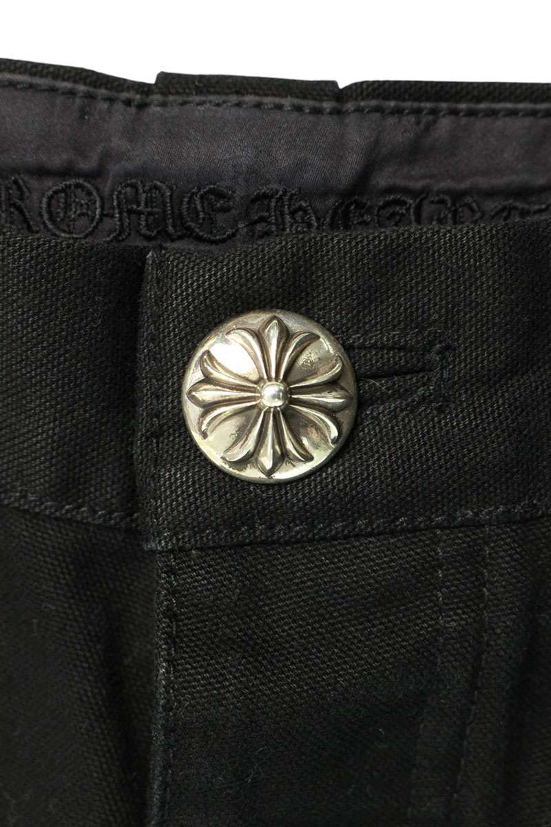 クロムハーツ Chrome Hearts　サイズ:32インチ CARPENTER DOUBLE KNEE カーペンターロングパンツ(ブラック)【117052】【SJ02】【メンズ】【中古】bb82#rinkan*S