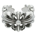 クロムハーツ Chrome Hearts サイズ:17号 DBL FLRL CRS ダブルフローラルクロス シルバーリング(シルバー 15.33g)【217052】【SJ02】【小物】【中古】bb17#rinkan*B