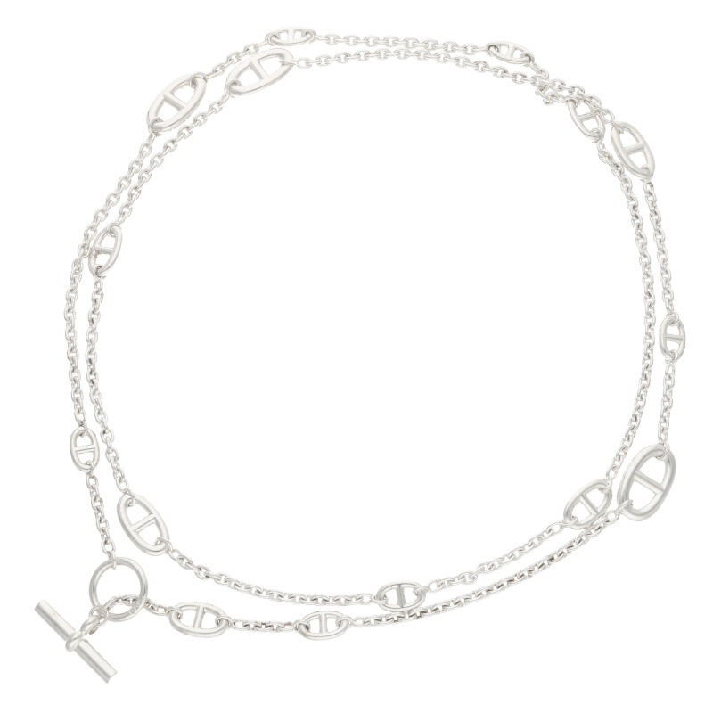 エルメス HERMES　サイズ:120 Farandole ファランドールロングネックレス(シルバー 97.28g)【629052】【GZ14】【小物】【中古】bb378#rinkan*B