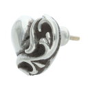 クロムハーツ Chrome Hearts STUD HEART ハートスタッド シルバーピアス(シルバー 1.61g)【717052】【OS06】【小物】【中古】bb187#rinkan*B