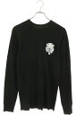 クロムハーツ Chrome Hearts サイズ:M Thermal L S ヴァインダガーバックプリントサーマル長袖カットソー(ブラック)【217052】【SJ02】【メンズ】【中古】bb412#rinkan*S