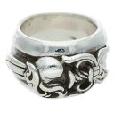 クロムハーツ Chrome Hearts サイズ:19号 DAGGER HEART ダガーハート シルバーリング(シルバー 33.66g)【517052】【GZ11】【小物】【中古】bb76#rinkan*B