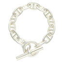 エルメス HERMES サイズ:13LINK Chaine d'Ancre TGM シェーヌダンクルTGMシルバーブレスレット(シルバー 112.48g)【817052】【FK04】【小物】【中古】bb409#rinkan*B