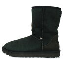 クロムハーツ Chrome Hearts サイズ:25cm UGG アグ スモールCHクロス装飾ムートンレザーブーツ(ブラック×シルバー)【217052】【SS...