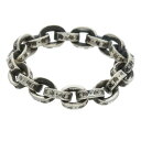 クロムハーツ Chrome Hearts サイズ:18.5号 PAPER CHAIN RING ペーパーチェーン シルバーリング(シルバー 5.21g)【517052】【SS07】【小物】【中古】bb377#rinkan*B