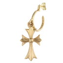 クロムハーツ Chrome Hearts 22K TINY CH CROSS 22KタイニーCHクロス ゴールドピアス(イエローゴールド 9g)【127052】【SJ02】【小物】【中古】bb205#rinkan*S