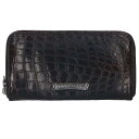 クロムハーツ Chrome Hearts REC F ZIP ALLIGATOR ラウンドジップアリゲーターレザー財布(ダークブラウン調)【317052】【S...