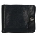 クロムハーツ Chrome Hearts 1SNAP 1スナップ クロスボールボタンレザーウォレット財布(ブラック×シルバー)【417052】【SJ02】【小...
