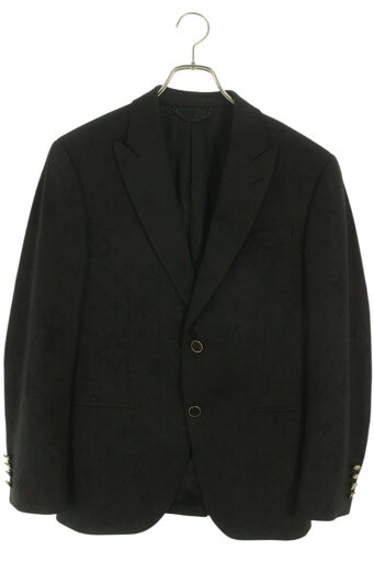 ルイヴィトン LOUISVUITTON サイズ:46 22SS RM221F ZKI HMFJ5E モノグラムジャカード ピークドラペルジャケット(ブラック)【108052】【BS99】【メンズ】【中古】bb410#rinkan*B ルイヴィトン LOUISVUITTON サイズ:46 22SS RM221F ZKI HMFJ5E モノグラムジャカード ピークドラペルジャケット(ブラック)【108052】【BS99】【メンズ】【中古】bb410#rinkan*B