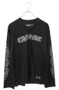 クロムハーツ Chrome Hearts サイズ:M MESH WARM UP JERSEY CHプリントメッシュ長袖カットソー(ブラック)【617052】【SJ02】【メンズ】【中古】bb415#rinkan*S