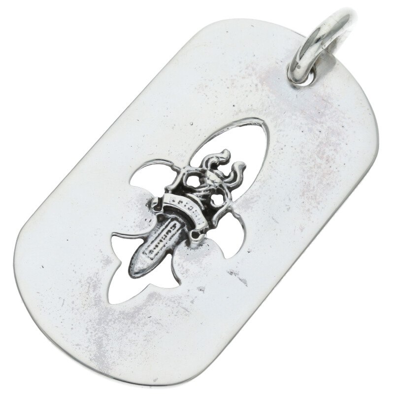 クロムハーツ Chrome Hearts　 D TAG LRG FLE DAG フレアダガードッグタグ ラージドッグタグネックレス..