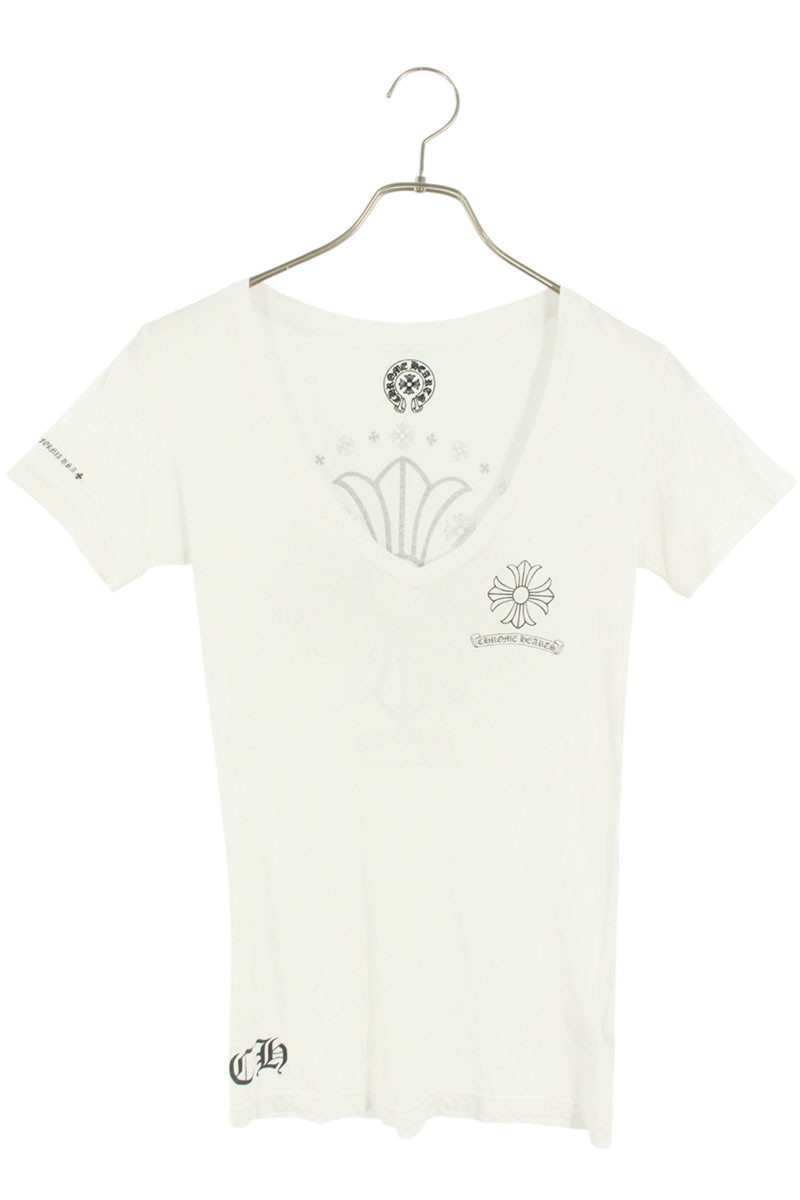 Chrome Hearts ホワイト VネックTシャツ S 楽天市場】クロムハーツ Tシャツ vネックの通販