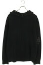 クロムハーツ Chrome Hearts サイズ:M CHクロスレザーパッチカシミアパーカーニット(ブラック)【210152】【OS06】【メンズ】【中古】bb...