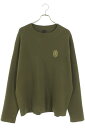 クロムハーツ Chrome Hearts サイズ:L REGULATOR ダガー刺繍カシミヤニット(カーキ)【209052】【SS07】【メンズ】【中古】bb406#rinkan*A