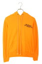 クロムハーツ Chrome Hearts ×オフホワイト OFF-WHITE サイズ:S HD PLVR V OFF WHITE ロゴバックプリントプルオーバーパーカー(オレンジ)【327052】【SJ02】【メンズ】【中古】bb412#rinkan*B
